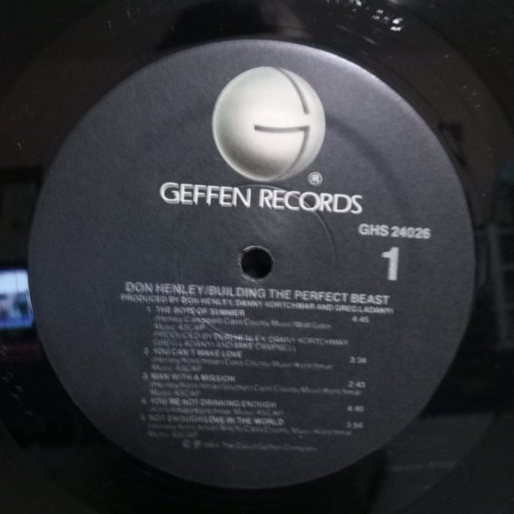 Don Henley Building The Perfect Beast Vinyl Record 1984 NM - Picture 5 of 6